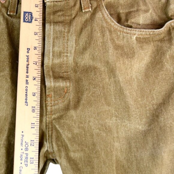 Levi’s 501 Jeans 36x30 Brown Distressed Grunge Washed Out Creased Fade - Picture 8 of 10